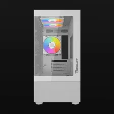 Gabinete Ocelot Gaming Glass Ew7 Psu No, Vent. 1x 120 Mm, Blanco